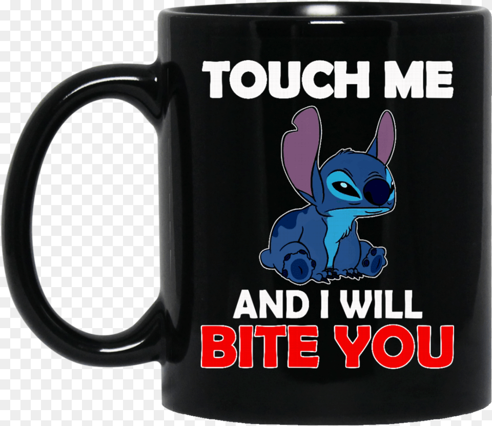 Lilo And Stitch Mug Touch Me And I Will Bite You Coffee Stitch, Cup, Beverage, Coffee Cup Png