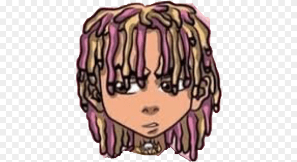 Lilpump Sticker Lil Pump Tank Tops, Person, Face, Head, Accessories Png Image