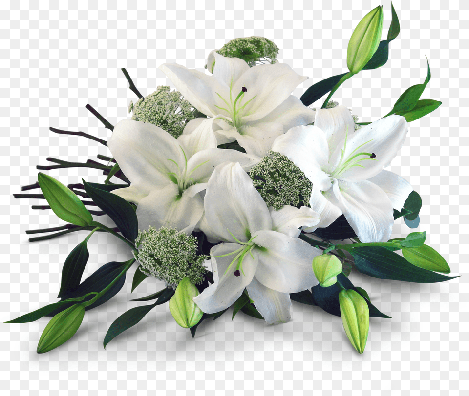 Lily Bouquet Picture White Lily Lily Bouquet Beautiful Flowers Free Transparent Png