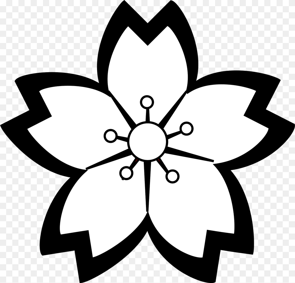 Lily Clipart, Stencil, Flower, Plant, Cross Free Png Download
