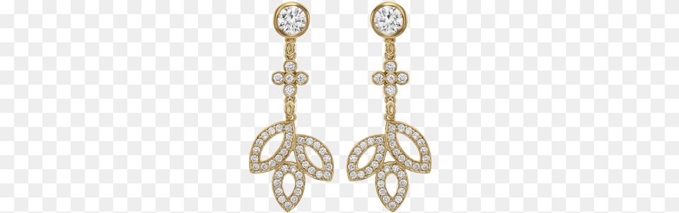 Lily Cluster By Harry Winston Diamond Drop Earrings Earring, Accessories, Jewelry, Gemstone Free Transparent Png