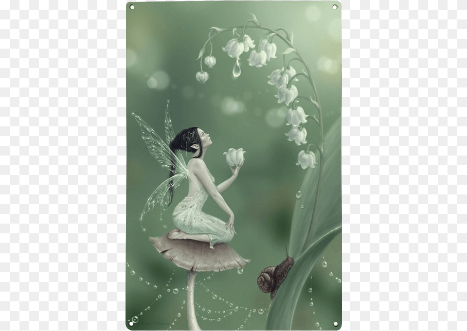 Lily Of The Valley Metal Fairy Sign Flower Fairy Lily Of The Valley, Person, Dancing, Leisure Activities, Plant Png Image