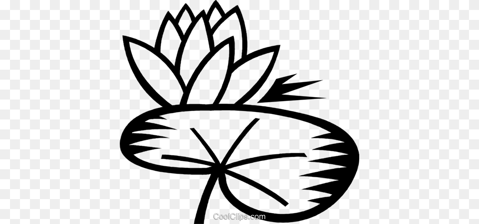 Lily Pad Royalty Vector Clip Art Illustration Lily Pad Clip Art, Leaf, Plant, Flower, Herbal Free Png Download