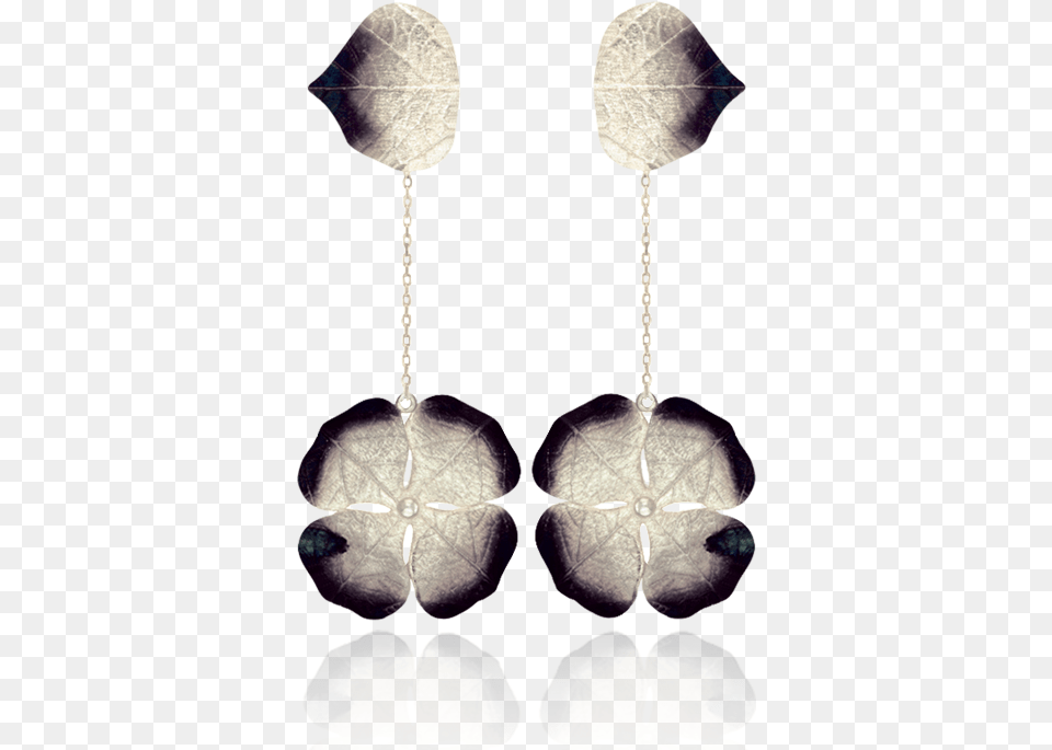 Lily Pad With Ember Detail Earrings Earrings, Accessories, Earring, Jewelry, Ct Scan Free Png