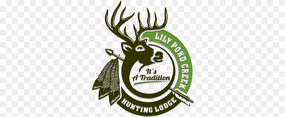 Lily Pond Creek Hunting Lodge Hunting Lodge Logo, Animal, Deer, Mammal, Wildlife Png Image