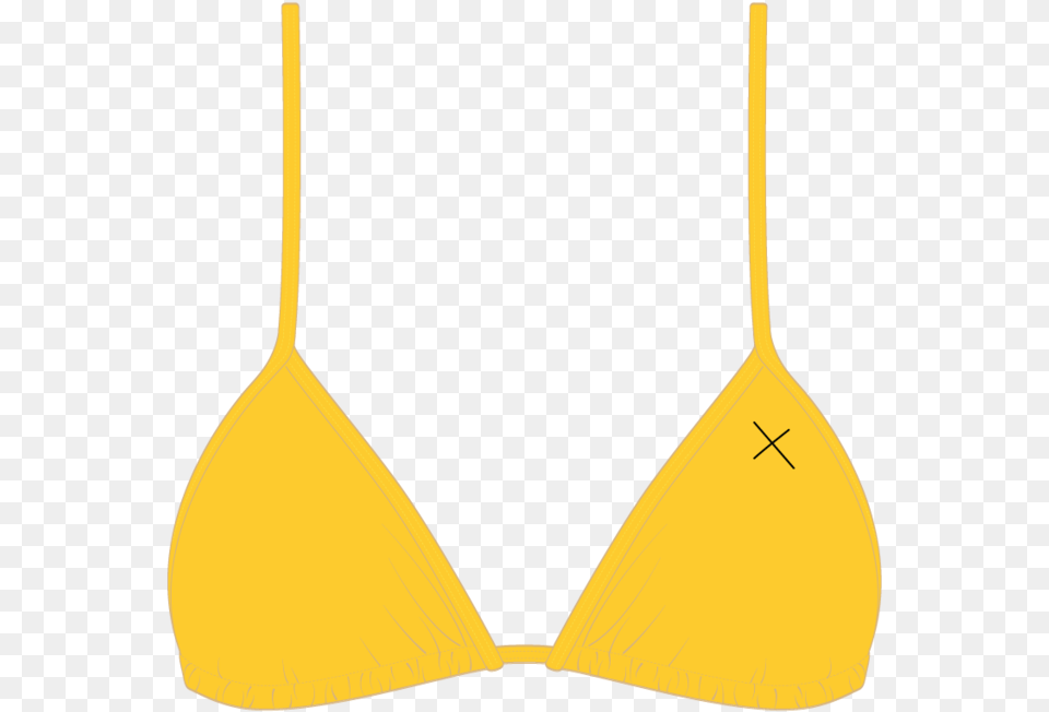Lily Yellow Bikini Top Bathing Suit With An X, Underwear, Swimwear, Lingerie, Clothing Free Png Download