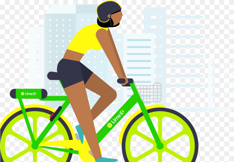 Lime B Bike Icon, Shorts, Clothing, Wheel, Machine Free Png