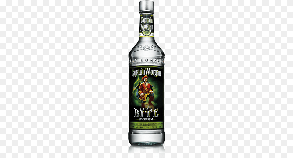 Lime Bite Rum Captain Morgan Caribbean White Rum, Adult, Alcohol, Beverage, Female Free Transparent Png