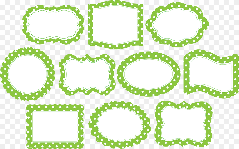 Lime Border Frame Photos Icons Green Polka Dots Circle, Pattern Free Png