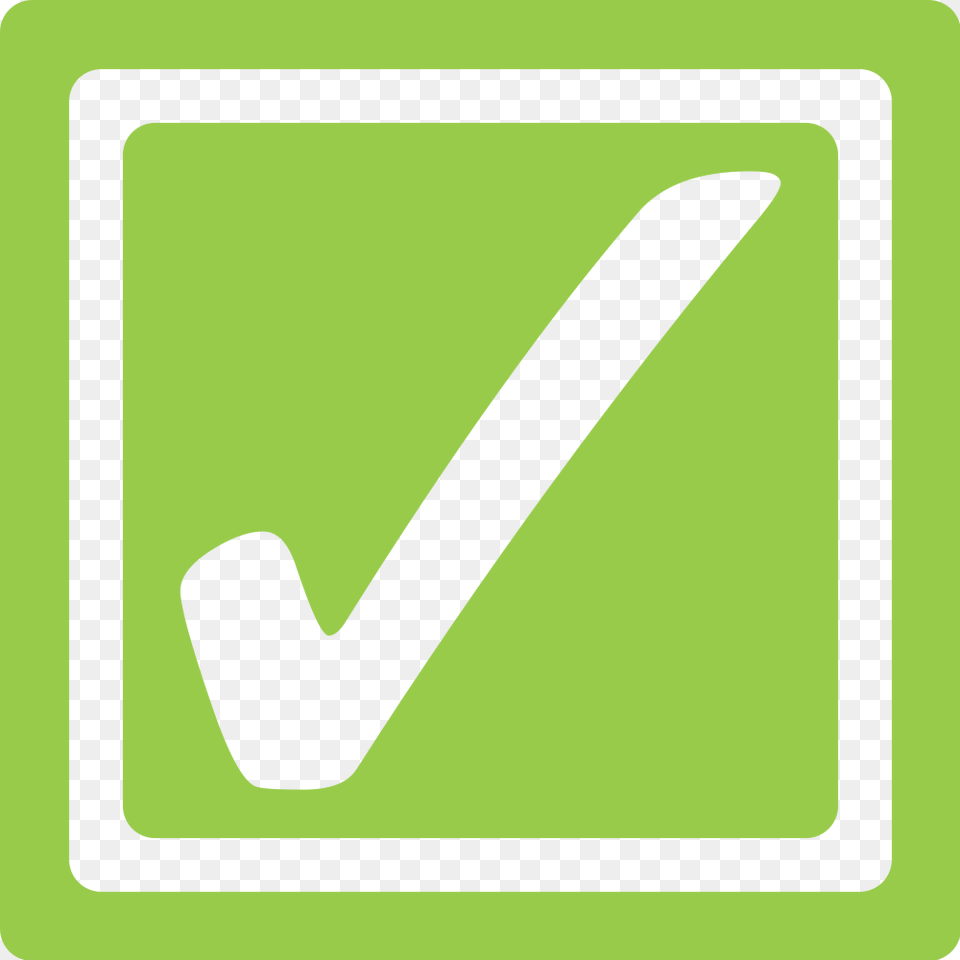 Lime Checkbox Checked, Smoke Pipe, Sign, Symbol Free Png