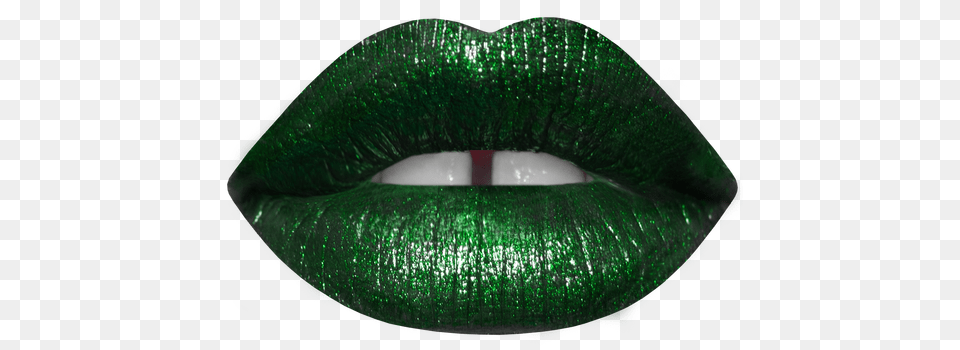 Lime Crime Unicorn Lipstick In Serpentina Metallic Green Lipstick, Body Part, Mouth, Person Png Image