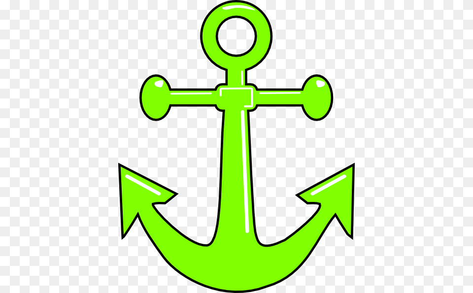 Lime Green Anchor Clip Art, Electronics, Hardware, Hook, Cross Png Image
