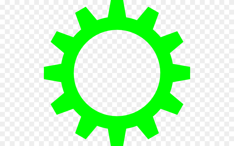 Lime Green Cogwheel Clipart, Machine, Gear Free Png Download