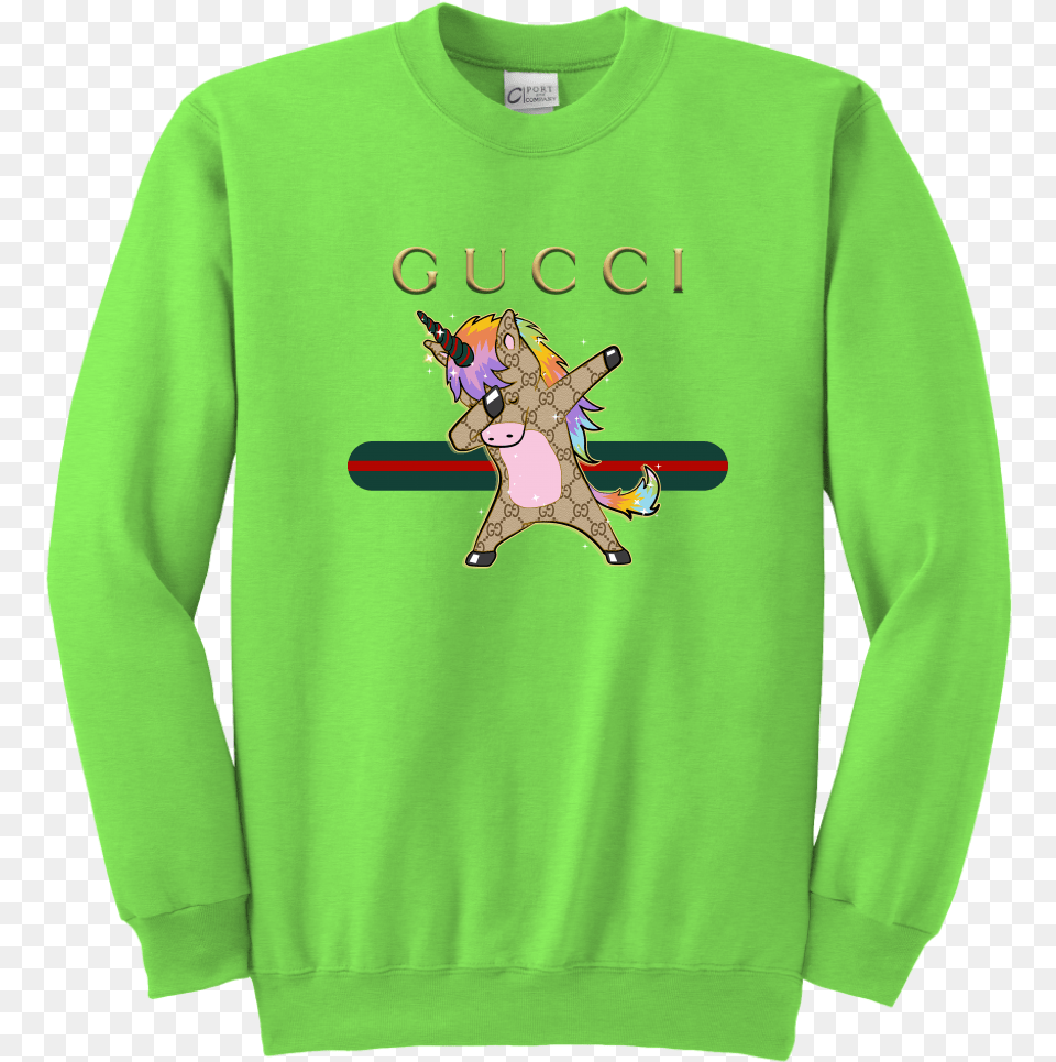 Lime Green Gucci Shirt, Clothing, Knitwear, Long Sleeve, Sleeve Free Png