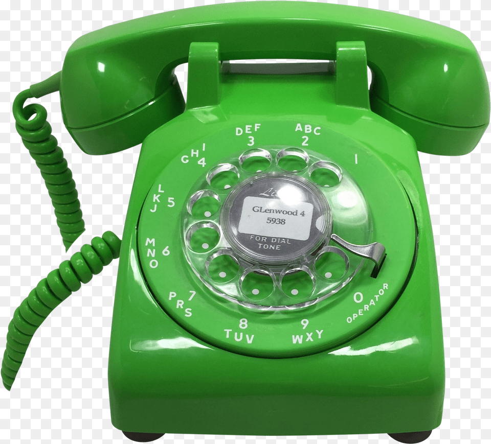 Lime Green S Green Rotary Phone, Electronics, Dial Telephone Png