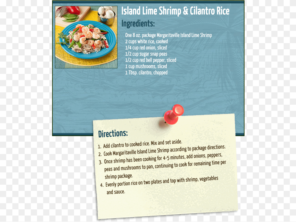 Lime Shrimp Amp Cilantro Rice Dish, Advertisement, Poster, Meal, Lunch Png Image