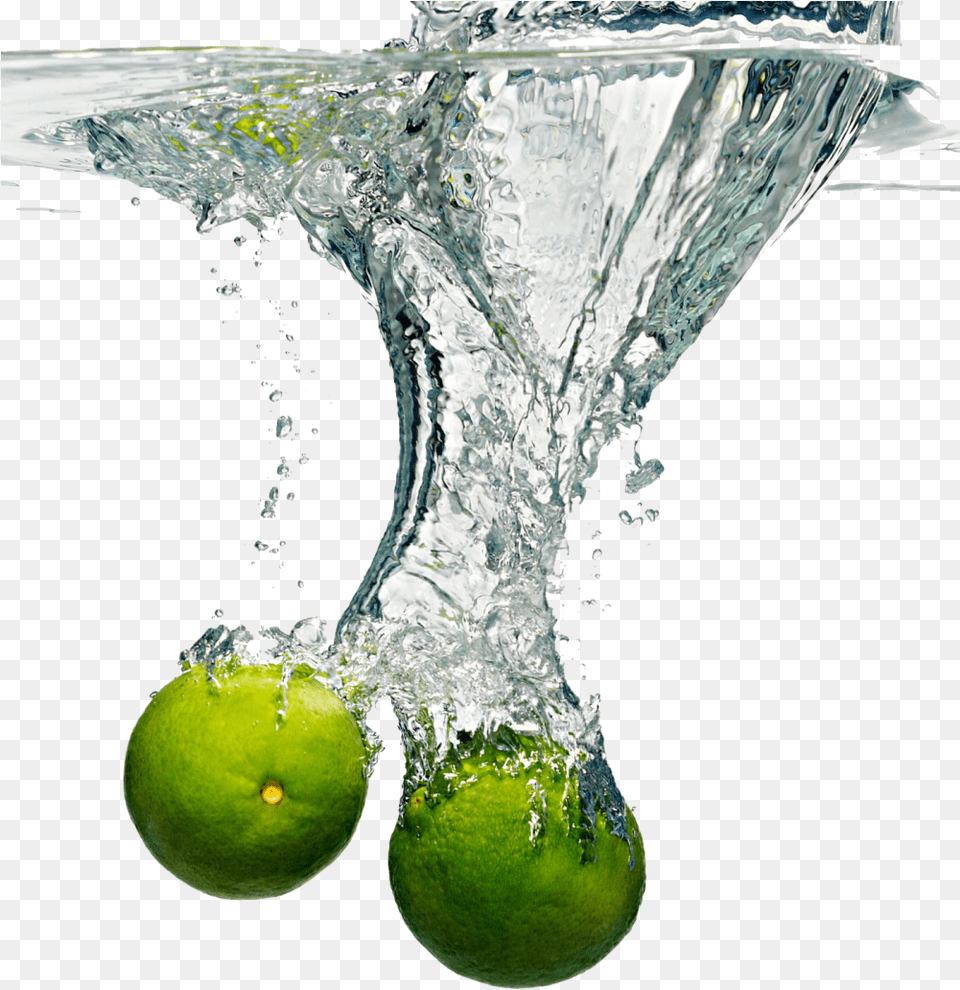 Lime Splash Hd For Designing Projects Fruit With Water Splash, Ball, Tennis, Sport, Produce Png Image