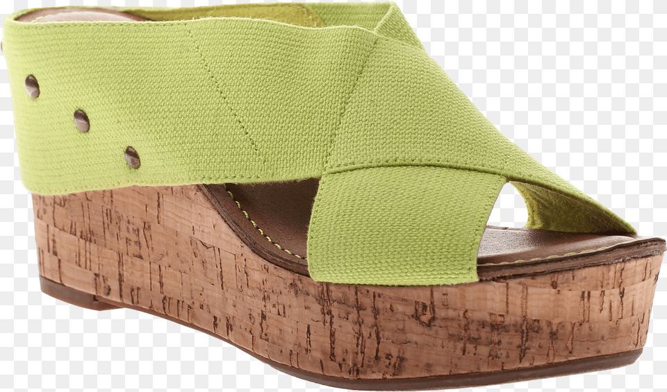 Lime Wedge Sandal, Clothing, Footwear, Shoe, Accessories Png