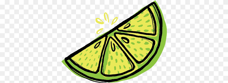 Lime Wedges Lime Wedge Cartoon Lime, Citrus Fruit, Food, Fruit, Plant Free Transparent Png