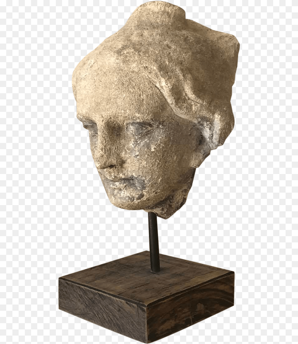 Limestone Roman Bust Hair Design, Adult, Male, Man, Person Free Png