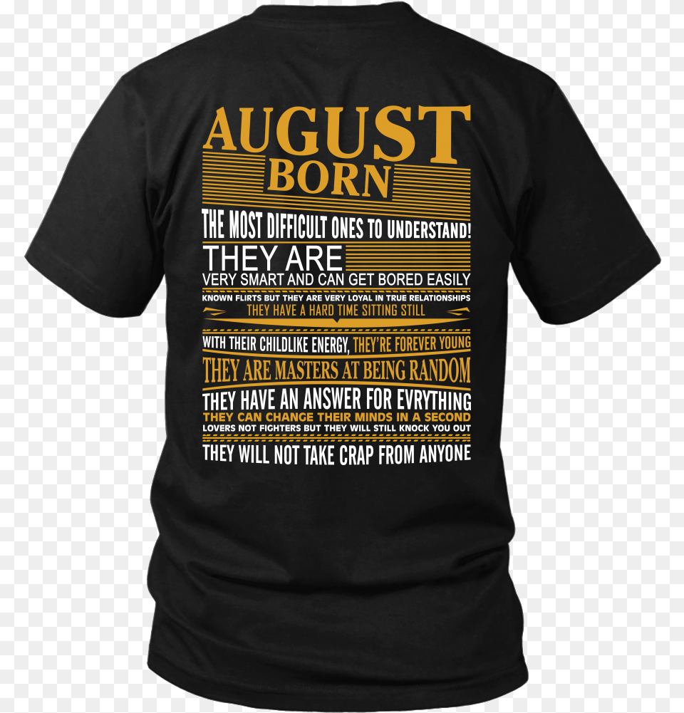 Limited Edition August Shirts T Shirt, Clothing, T-shirt Free Transparent Png