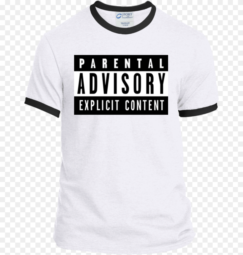 Limited Edition Black White Parental Advisory Parental Advisory, Clothing, Shirt, T-shirt, Adult Free Png Download