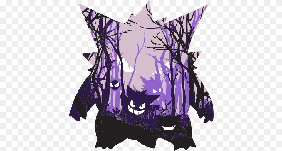 Limited Edition Cheap Daily T Shirts Gengar Wallpaper Iphone Hd, Purple, Baby, Person, Publication Free Png