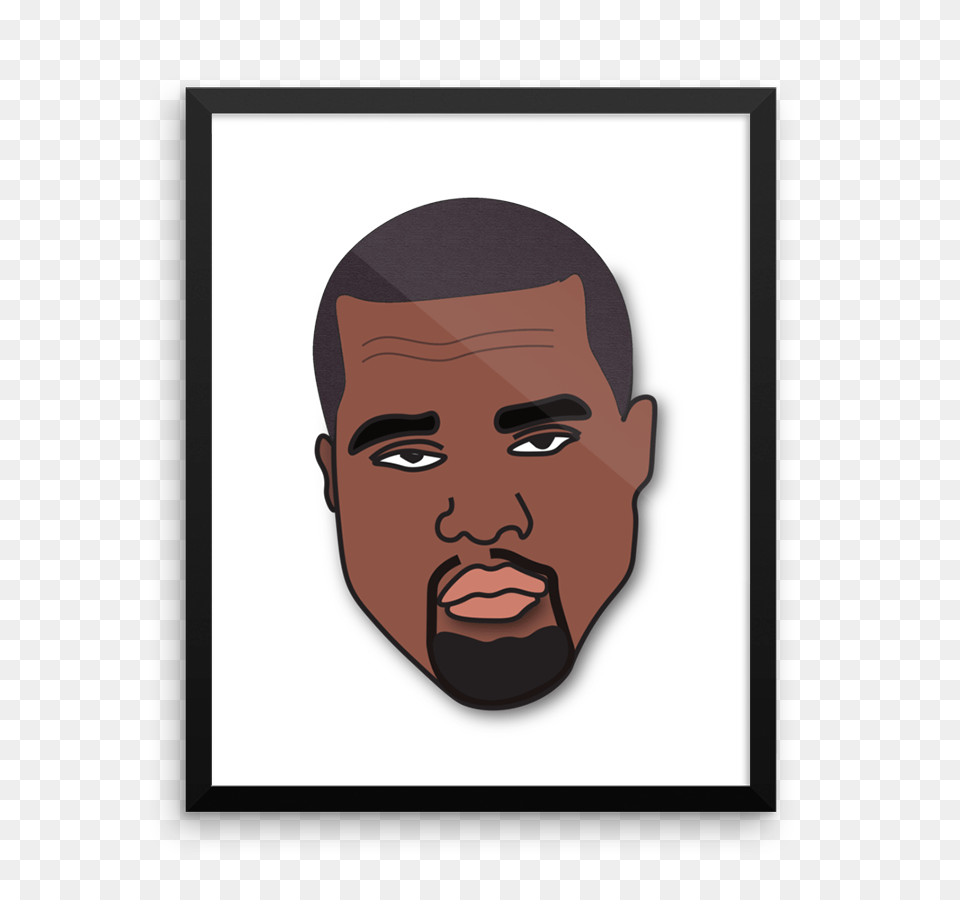 Limited Edition Kanye Mood Large Framed Poster Pastel Outfitters, Face, Head, Person, Photography Png Image