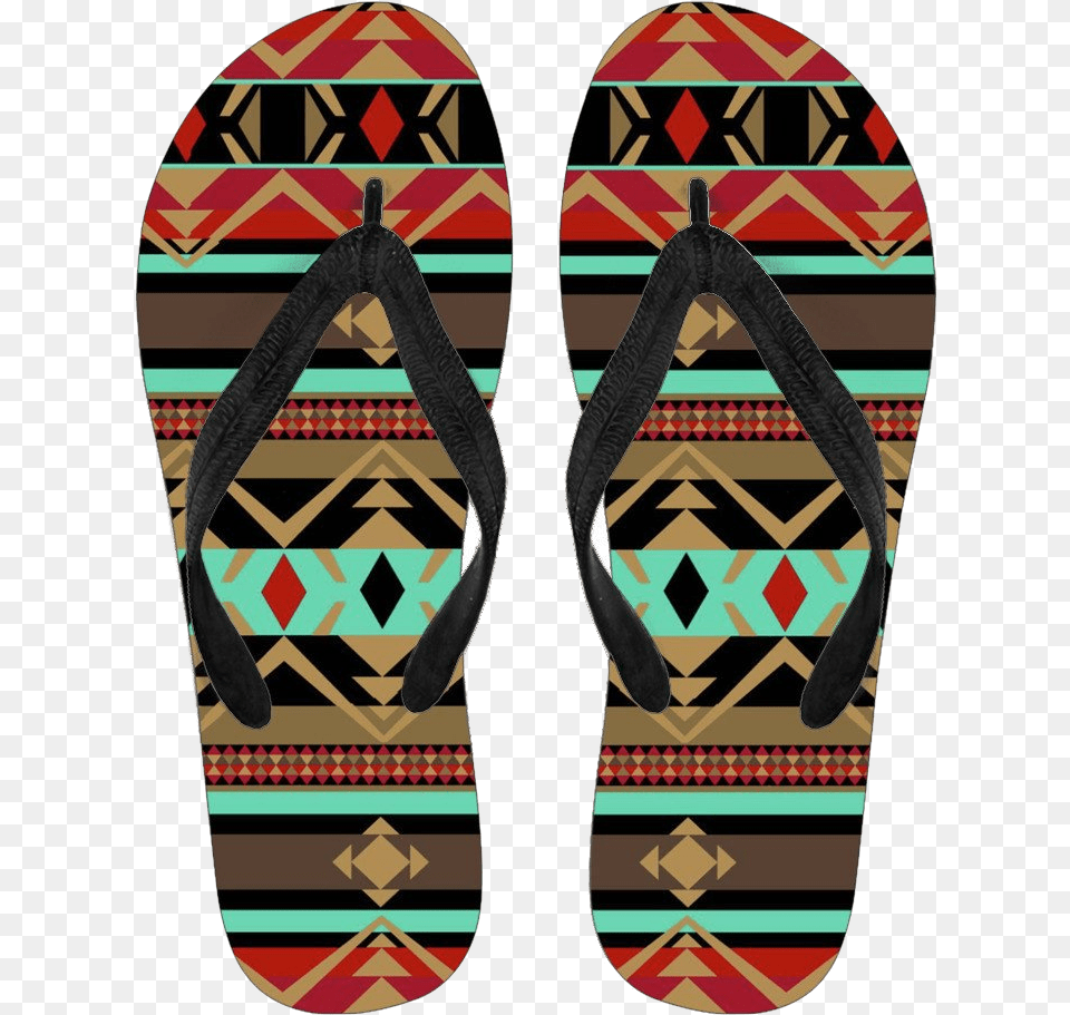 Limited Edition Men Tribal Pattern Flip Flops, Clothing, Flip-flop, Footwear Png
