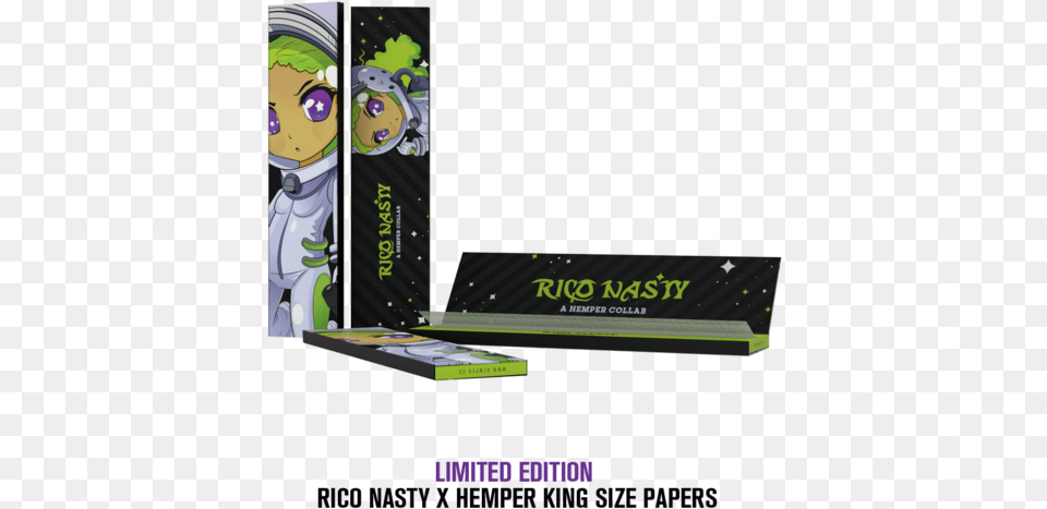 Limited Edition Rico Nasty King Size Rolling Papers Smoking Paper Limited Edition, Book, Publication, Person, Face Free Png