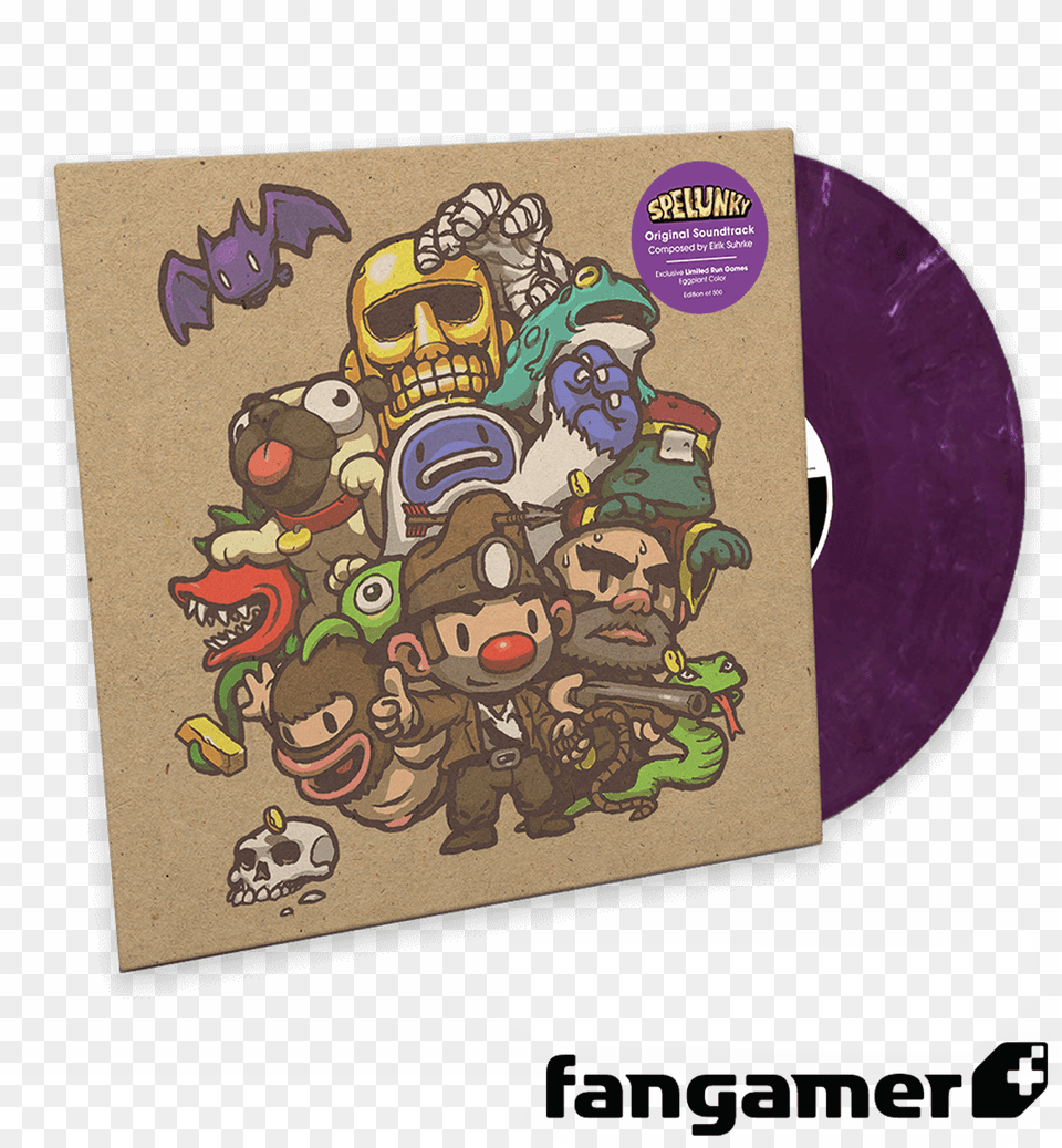 Limited Run Games To Release Eggplant Variant Of Spelunky, Face, Head, Person, Disk Free Transparent Png