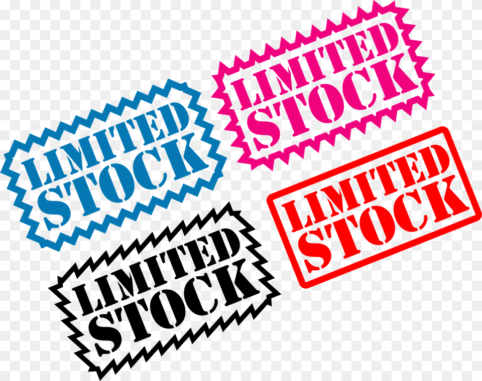 Limited Stock Label Clipart, Logo, Sticker, Advertisement, Poster Free Png