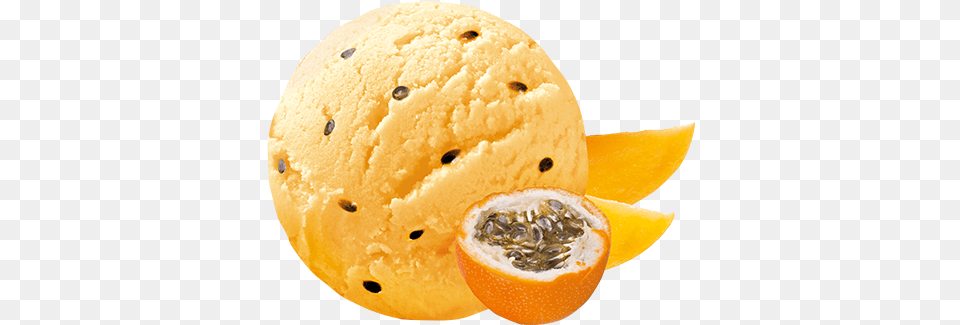 Limo Geu0027limo Mango Passion Fruit Sorbet With Mango Orange, Cream, Dessert, Food, Ice Cream Free Png