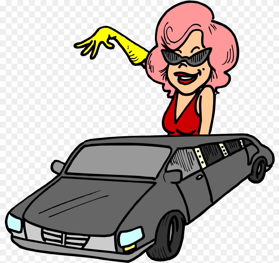 Limo Party Clip Art Cliparts Super Star Cartoon Limo Clip Art, Adult, Person, Woman, Female Png