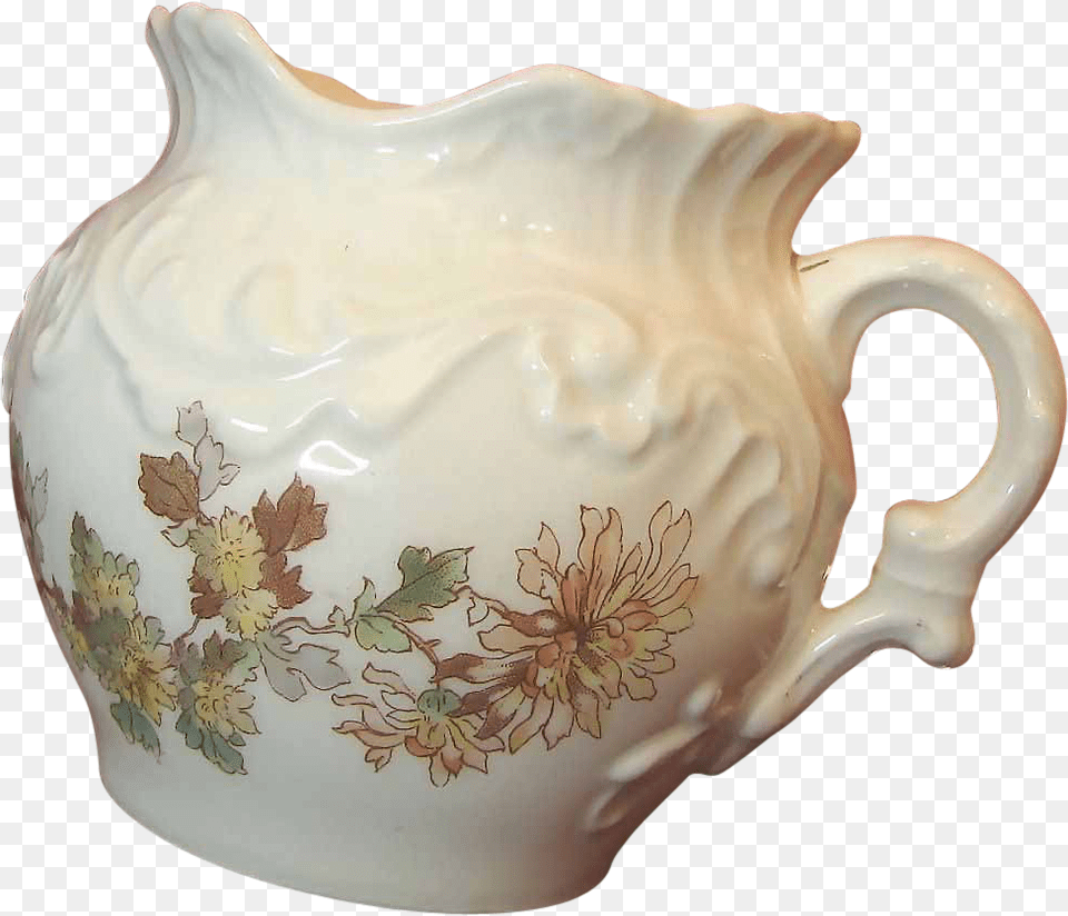 Limoges Floral Table Or Tea Waste Pot Cache Tressemann, Art, Jug, Porcelain, Pottery Png