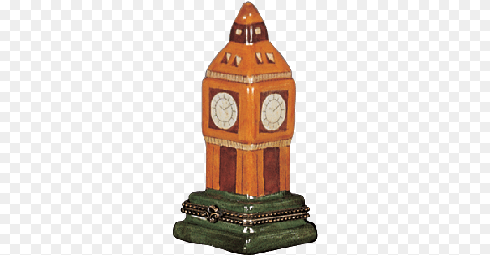 Limoges Style Big Ben Ring Box Hardwood, Architecture, Building, Clock Tower, Tower Png