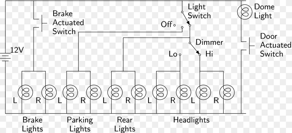 Linalg Car Circuit Circuit In A Car, Diagram, Circuit Diagram Free Transparent Png