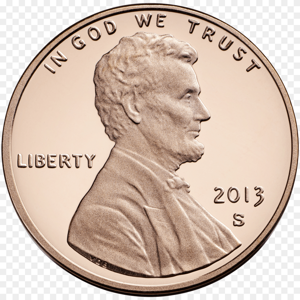 Lincoln Cent, Adult, Male, Man, Person Png Image
