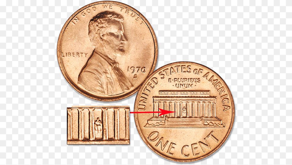 Lincoln Cent Celebrates Key Anniversary, Coin, Money, Adult, Wedding Png