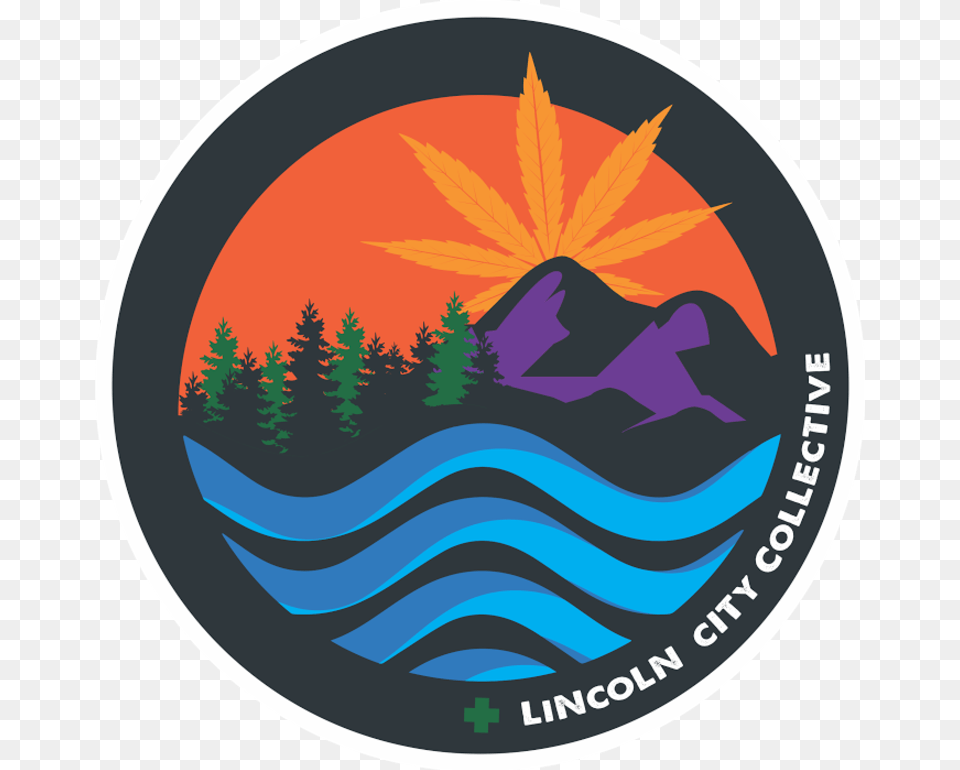 Lincoln City Collective Christmas Tree, Leaf, Plant, Logo, Sticker Png Image