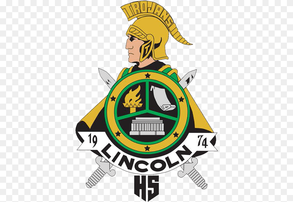 Lincoln High School Logo, Badge, Symbol, Person, People Free Transparent Png