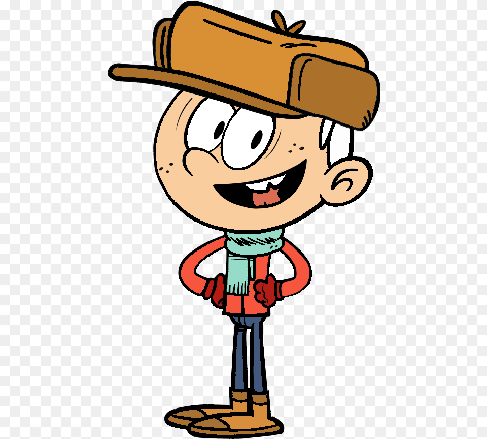 Lincoln Loud Winter Nickelodeon Lincoln, Cartoon, Baby, Person Png Image