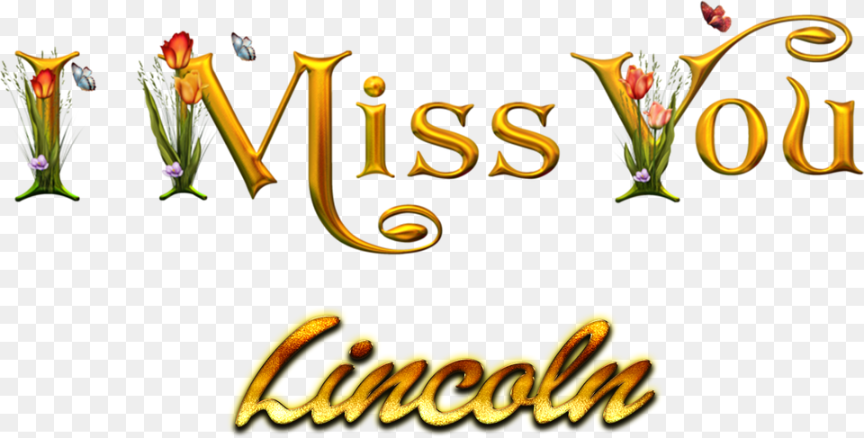 Lincoln Miss You Name Miss You Michelle, Plant, Text Free Png