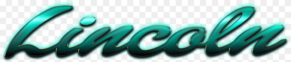 Lincoln Name Logo Graphic Design, Turquoise, Art, Graphics, Text Png
