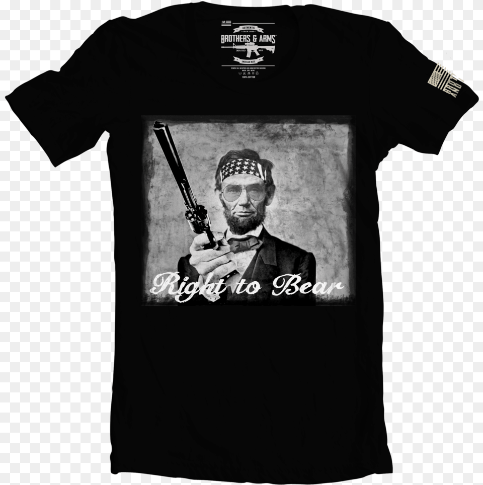 Lincoln Right To Bear, T-shirt, Clothing, Person, People Png Image