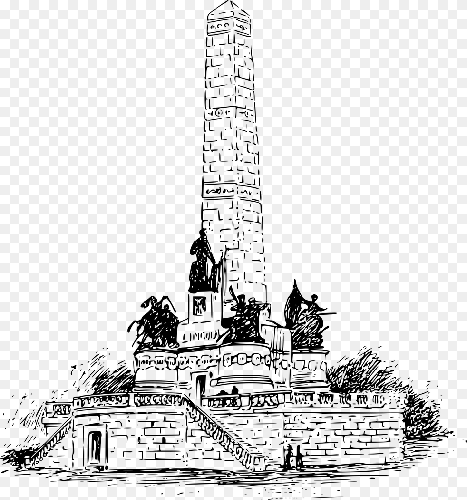 Lincoln S Tomb Clip Arts Illustration, Gray Free Png