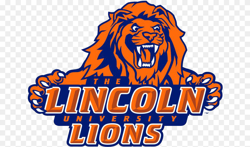 Lincoln University Lions Logo Lincoln University Pa Mascot, Animal, Lion, Mammal, Wildlife Free Png