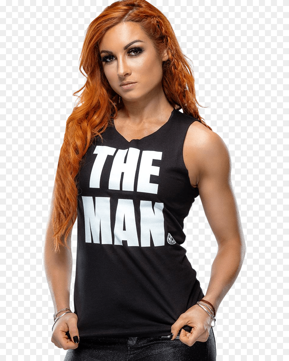 Linda Becky Lynch The Man, Clothing, Tank Top, Adult, Female Free Png Download