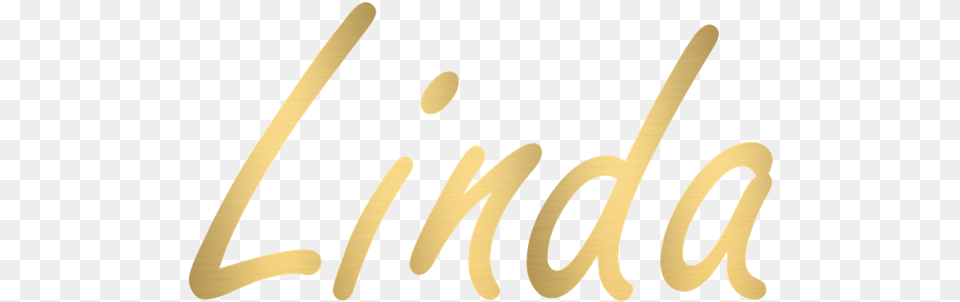 Linda Signaturegoldpng It All Started With Paint Linda Signature, Text, Handwriting Free Transparent Png