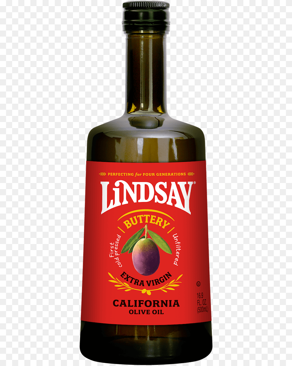 Lindsay 100 California Olive Oil, Alcohol, Beer, Beverage, Plant Free Png Download